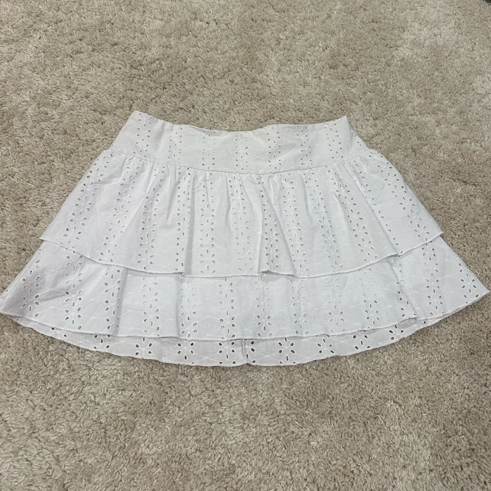Pac Sun Size Medium White Lace Layered Skirt